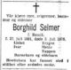 Dødsannonse Borghild Selmer