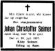 Dødsannonse Johan Christoffer Selmer