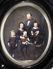 Fredrik Stockfleth von Krogh Beyer med frue og sine 3 første barn.