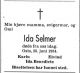 Dødsannonse Ida Selmer