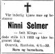 Dødsannonse Ninni Selmer