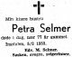 Dødsannonse Petra Selmer