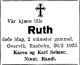 Dødsannonse Ruth Selmer