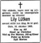 Dødsannonse Lily Lütken