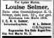 Dødsannonse Louise Selmer