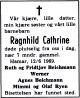 Dødsannonse Ragnhild Cathrine Beichmann