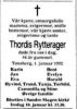 Dødsannonse Thordis Rytterager