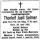 Dødsannonse Thorleif Juell Selmer