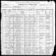 1900 års federala folkräkning i USA för Andrew K Tresness, Wisconsin, Oneida, Woodboro, District 0197.